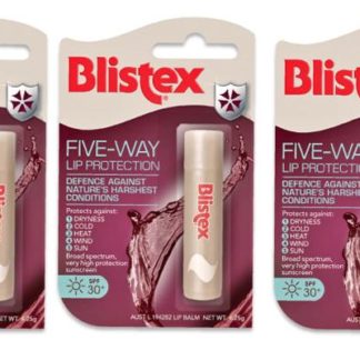3 x Blistex Five Way Lip Protection SPF30+