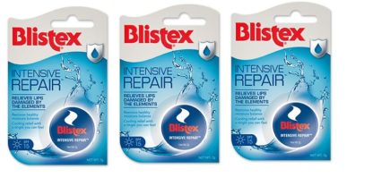 3 x blistex intensive repair lips damaged by the elements