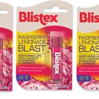 3 x blistex raspberry lemonade lip SPF15