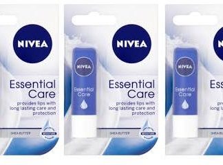 3 x Nivea Lip Essential Care