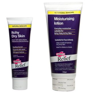 Itchy dry relief + moisturising cream