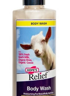 Hopes Relief Goats Milk Body wash Pump