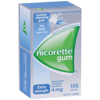 Nicorette Gum 4mg Icy Mint 105 pack NRT
