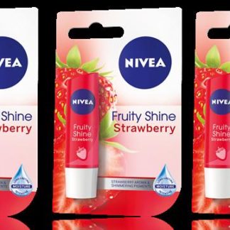 Nivea lip care Fruity Shine Strawberry x 3