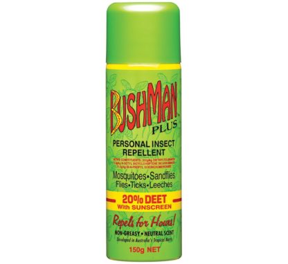 Bushman Plus 80% Deet Sunscreen Aerosol 150g1