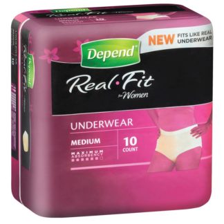 depend Real Fit medium 10 pack
