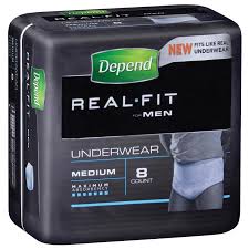 depend mens medium 8 pack