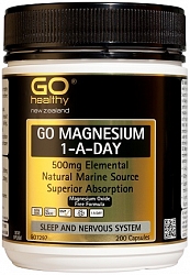 go healthy magnesium 1 a day 500mg 200 capsules