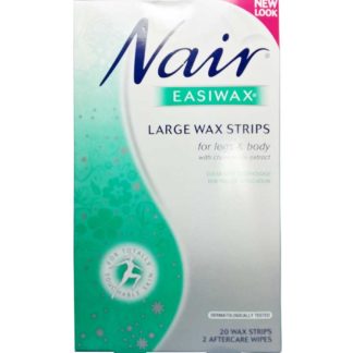 nair easiwax large wax strips 20 pack