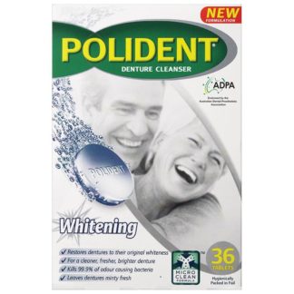 Polident Whitening Cleanser 36 tablets